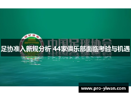 足协准入新规分析 44家俱乐部面临考验与机遇